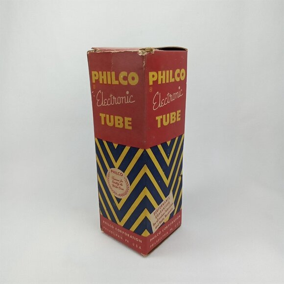 Mid Century Electronic Tube With Box Philco Model 6DQ6A NOS NIB 1950s - Picture 9 of 12